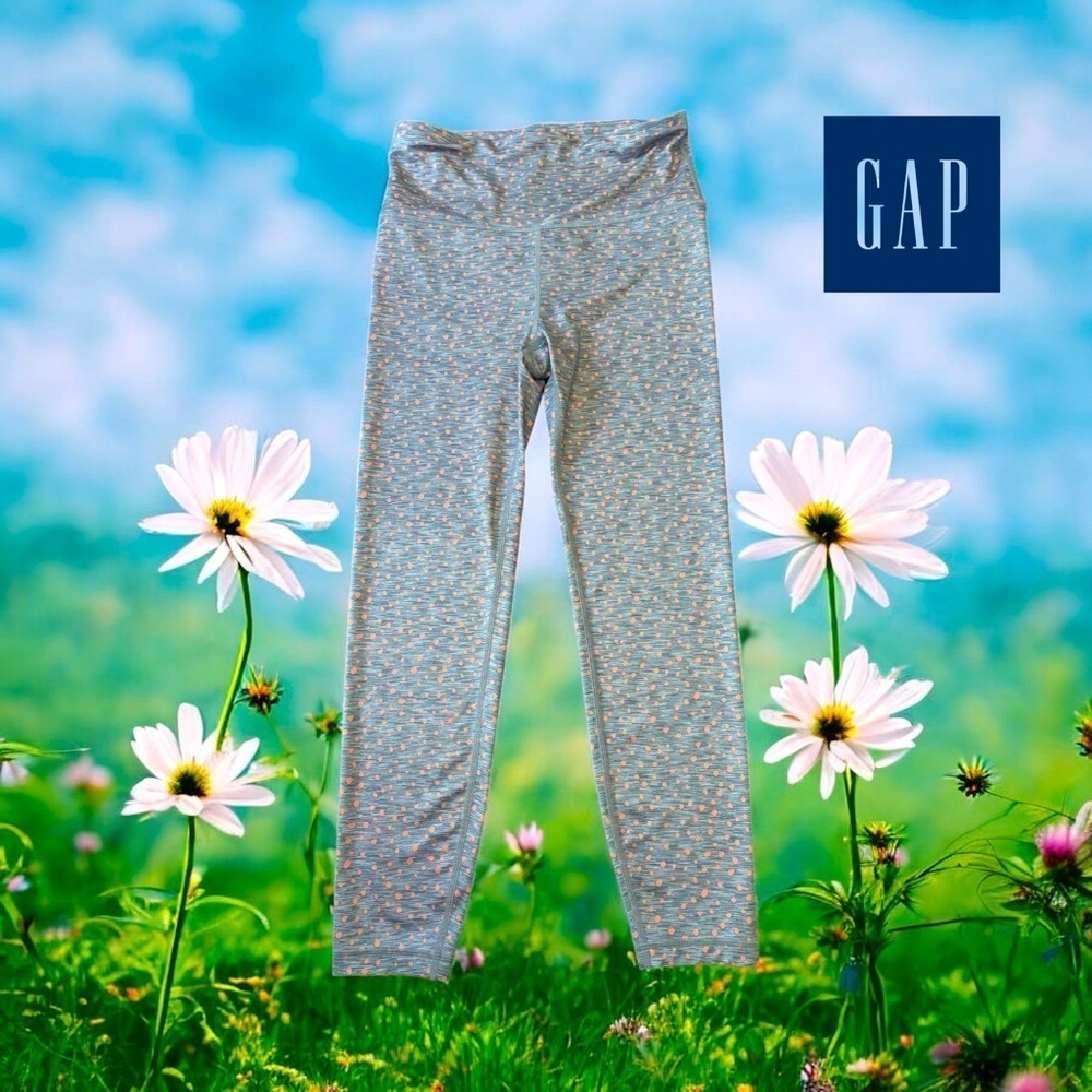 GAPFIT, High Rise Eclipse Full Length Leggings, XS, Gray, Peach
